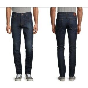 HUDSON Men's Axl Skinny Fit Zipfly Jean NEW Dark Wash color Landis 32/33 New